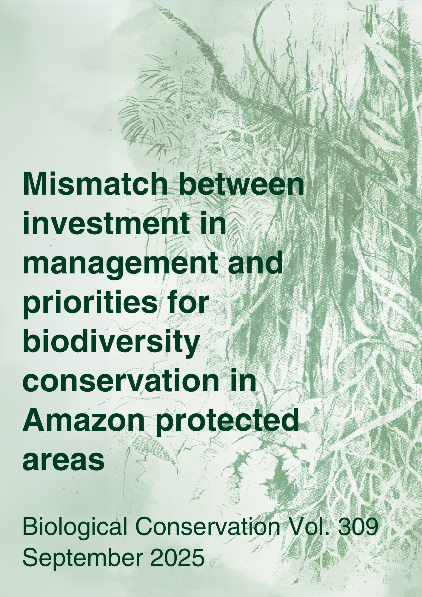 Capa – Mismatch between investment in management and priorities for biodiversity conservation in Amazon protected areas